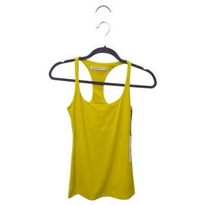 Susana Monaco Yellow Racerback Tank Top